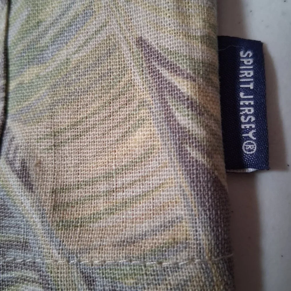 Walt Disney World Spirit Jersey Shirt S Button Collar Palms Safari Linen Blend - Picture 8 of 16